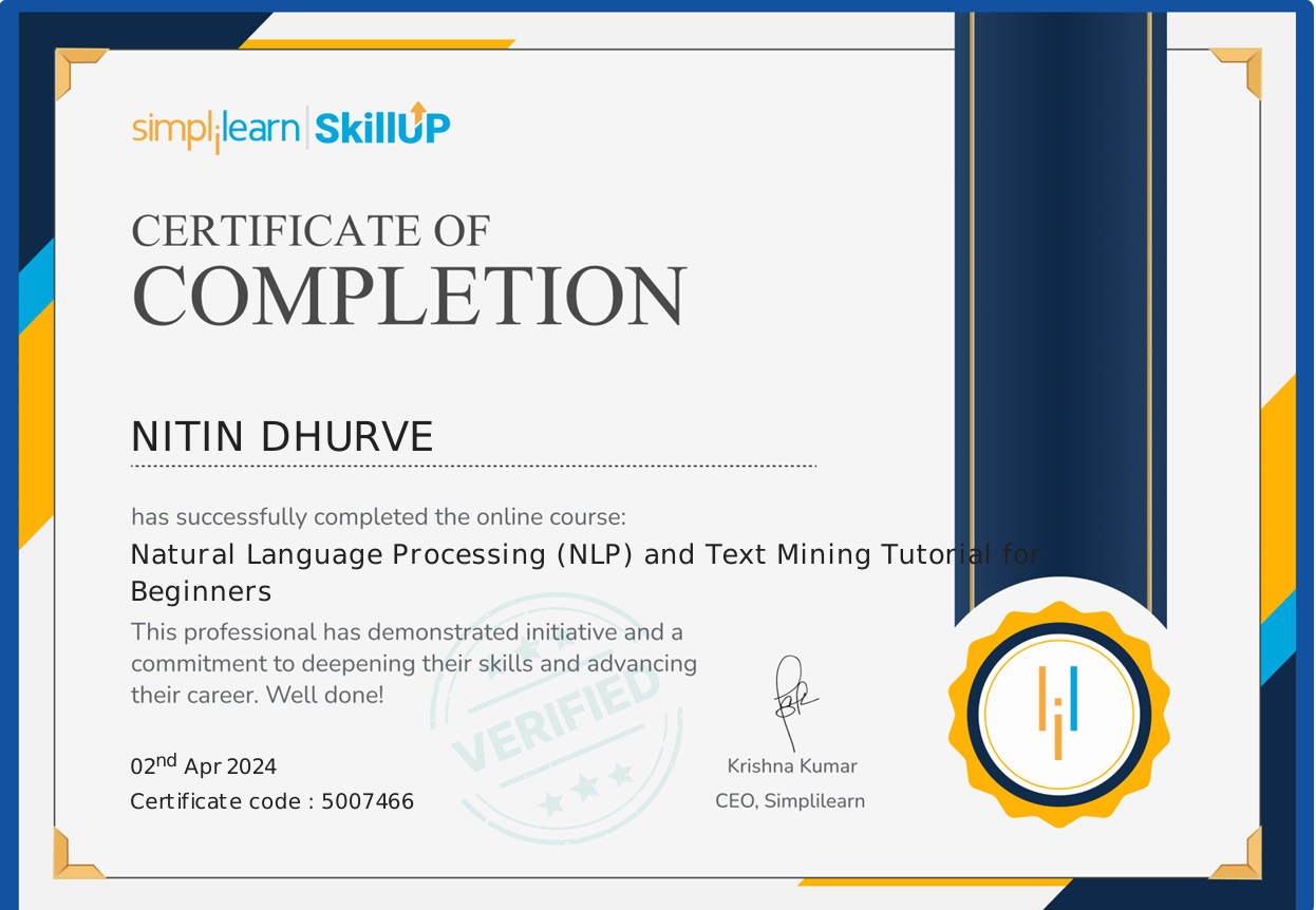 Certificate 1